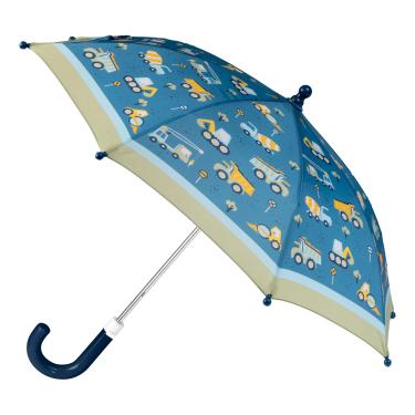 Imagem de Stephen Joseph, Guarda-chuva infantil e infantil com fecho sem beliscar e design colorido, construção azul, Construção azul, One Size, Stephen Joseph Guarda-chuva infantil