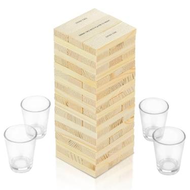 Imagem de Fairly Odd Novelties Jogo de copos de shot Dunken Blocks, uma torre de diversão.