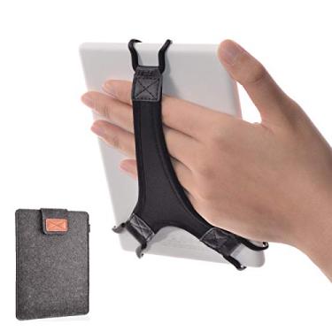 Imagem de TFY Protective Carrying Pouch Bag (Dark Grey), Plus Bonus Hand Strap Holder for 6 inch Tablets and E-Readers, fits Fire HD 6? - Kindle/Kindle Paperwhite/Kindle Voyage and Other 6? E-Readers