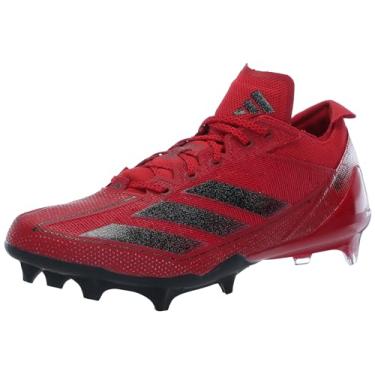Imagem de adidas Tênis masculino de futebol americano Adizero Electric, Team Power Red/Black/Team Power Red, 46