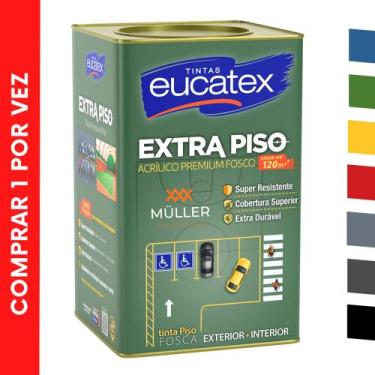 Imagem de Tinta para Pintar Piso Telhado Estacionamento 18 Litros - Eucatex, Bra