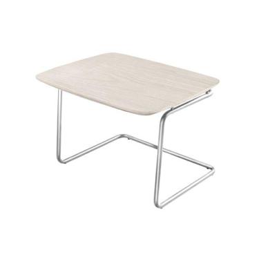 Imagem de Mesa de Centro Kairos Base Cromada 54x43cm LarFlex, Artico
