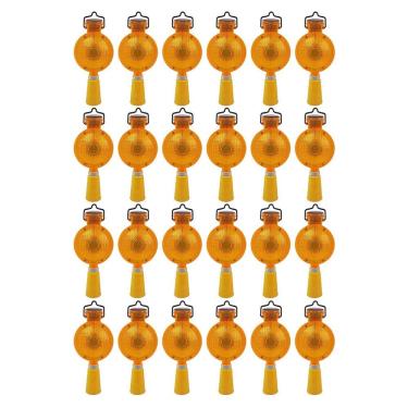 Imagem de Sinalizador Solar Viario LED para Cone Kit 24 Unidades Automatico Segurança Rua Estrada Rodovia Obra Fiscalizaçao