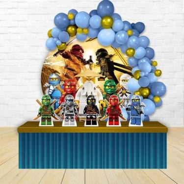 Imagem de KIT FESTA KIT FESTA PAINEL REDONDO Decoração Infantil Ninjago - IMPAKT