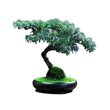 Imagem de Vaso para escritório, mesa, paisagismo, plantas verdes falsas decorativas, sala de estar, árvore em vaso, Feng Shui, simulação de bonsai, vaso