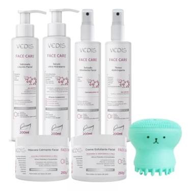 Imagem de Kit Limpeza De Pele Face Care Completo Profissional + Esponja Polvo