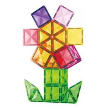 Imagem de Blocos Magnéticos 60 Peças P/ Construir Brinquedo Educativo - Play For