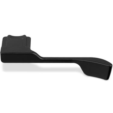 Imagem de Haoge Punho de polegar para cima de metal para câmera Leica D-LUX 8 Acessórios digitais THB-D8B Hot Shoe Suporte de apoio de polegar para cima apoio de mão
