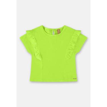 Imagem de Blusa Infantil Básica em Meia Malha Up Baby, Verde claro, 2