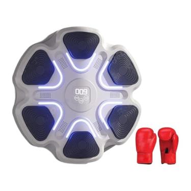 Imagem de rockible Máquina de boxe de música, alvo de parede, treinamento de treinamento de treinadores de boxe para casa para casa, academia, kickboxing, karatê, com Luvas para Adultos