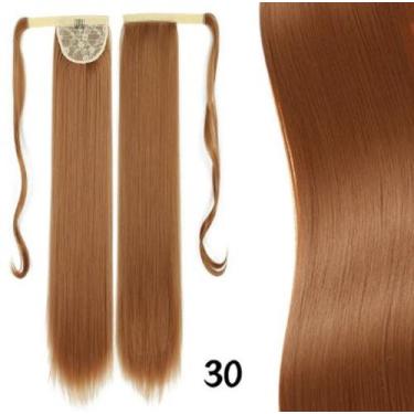 Imagem de Rabo De Cavalo Fita Para Amarrar Idêntico Cabelo Humano Top - Gm Hair,