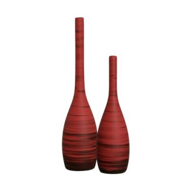 Imagem de Vasos Decorativos de Mesa Garrafas Tulipa Vermelho Vulcano