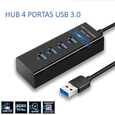 Imagem de O Hub 4 Portas USB 3.0 De Rápida Transmissão - JB Variedades
