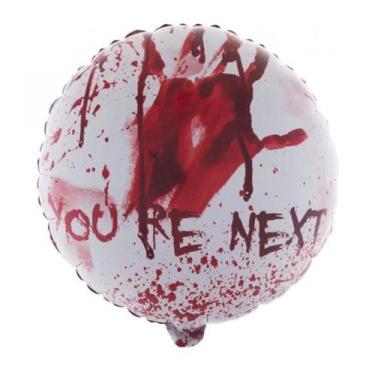 Imagem de Balão de Festa Metalizado 18" 46cm - Redondo Sangue "You're Next" - 1 