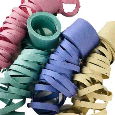 Imagem de Kit 72 Rolos Serpentina Confetes Carnaval Festa Folia Para Bloco Color