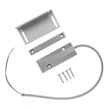 Imagem de Sensor Magnetico Com Fio Para Portas Metalicas Prata