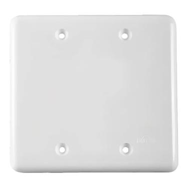 Imagem de Kit 10 Placa Cega Espelho Caixinha 4x4 Tomada Interruptor Universal Branco