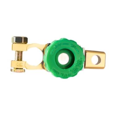 Imagem de Bothyi Interruptor de link do terminal da bateria genérico no isolador multifuncional para acessório de automóvel com conector de grampo de botão, Verde