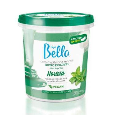 Imagem de Depil Bella Cera Depilatória Morna Hidrossolúvel Hortelã 1300g