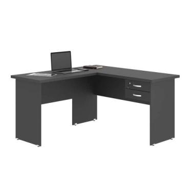 Imagem de Mesa em L com Gaveteiro Carper Affara - CasaH