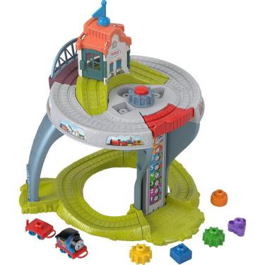 Imagem de Mesa de trem de brinquedo para crianças Thomas & Friends com pista de 18 meses ou mais