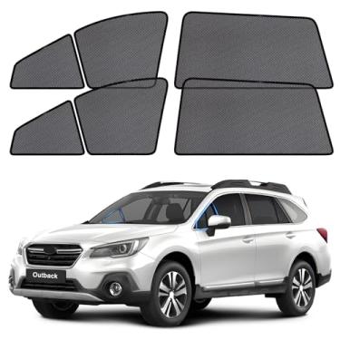 Imagem de ZATOOTO Persianas de janela de carro para Outback 2021-2024, cobertura de janela de carro, protetor solar de bebê, bloqueador de sol, telas laterais externas para acampamento | proteção UV