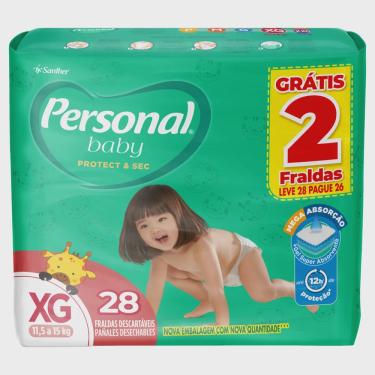 Imagem de Fralda Personal Baby Protect & Sec xg 28 Unidades