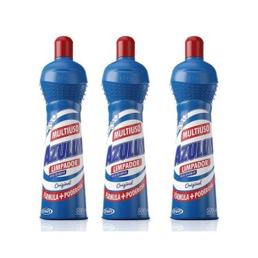 Imagem de Limpador Azulim Multiuso Uso Diário 500Ml Kit 3
