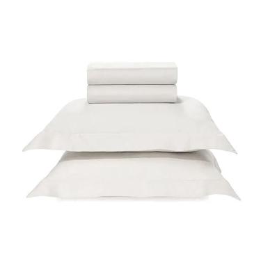 Imagem de Jogo De Cama King 300 Fios Bossa - Karsten Branco