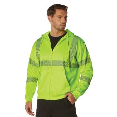 Imagem de Rothco 20381: Moletom com zíper Hi-Vis Performance - Verde Segurança