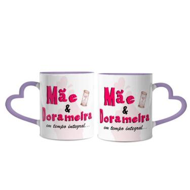 Imagem de Caneca Mãe e Dorameira em Tempo Integral - Lorraine Canecas, Lilás Cor
