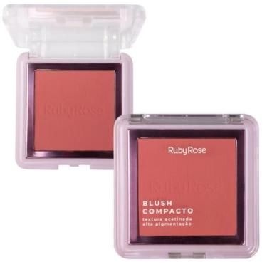 Imagem de Blush Compacto Facial Alta Pigmentação Ruby Rose Hbf861, Bl40