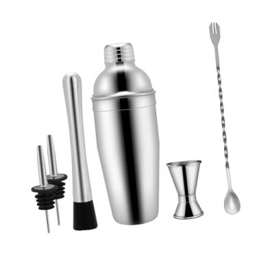 Imagem de Ｂｅｓｇａ Conjunto de barra de Shaker Mixing Spoon Jigger Jigger aço inoxidável