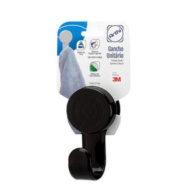 Imagem de Cabide/Suporte Parede Plástico Preto Arthi