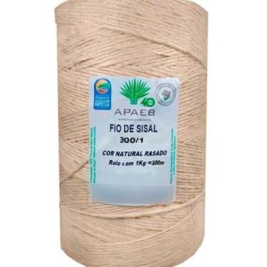 Imagem de Barbante Sisal 2mm Rolo 300 Metros Artesanato APAEB