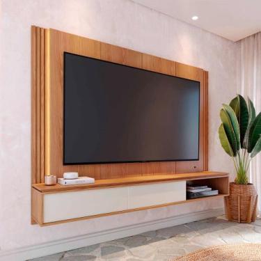 Imagem de Home Suspenso Soge para TV até 75 Fita LED Portas Deslizantes MDP/MDF 