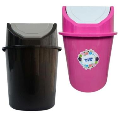 Imagem de Lixeira Para Cozinha Banheiro Basculante Grande 13 Litros - JW SHOP, R