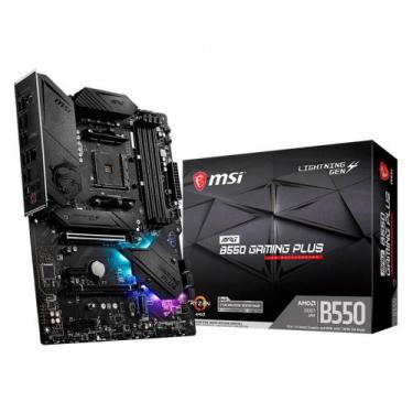 Imagem de Placa-Mãe MSI MPG B550 Gaming Plus, AMD AM4, ATX, DDR4, Preto - MPG B5