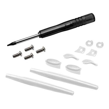 Imagem de Kit de substituição de borracha MYCOURAG e chave de fenda T6 e parafusos compatíveis com óculos de sol Oakley Juliet, Branco, One Size