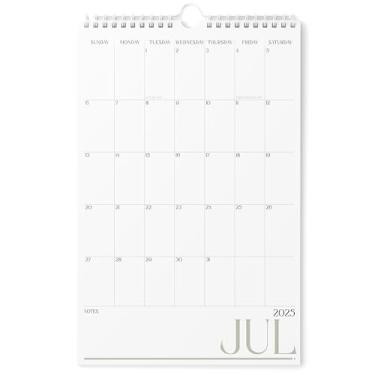 Imagem de Karto Calendário de parede 2025-2026 - vertical 28 x 43 cm de julho de 2025 a dezembro de 2026 - Aumente sua produtividade e planejamento fácil com o calendário mensal estético - três letras