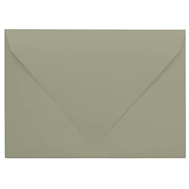 Imagem de Darling Souvenir Envelopes de convite cinza A7 (5 1/4 x 7 1/4) Euro V-Flap 36 kg Ideal para casamentos, aniversários, convites, chá de bebê, cartões comemorativos - Pacotes e cores disponíveis