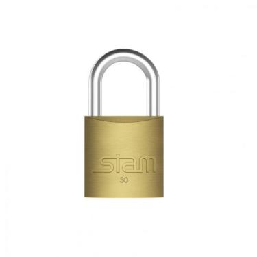 Imagem de Cadeado com Chave 30mm Latão Maciço Stam