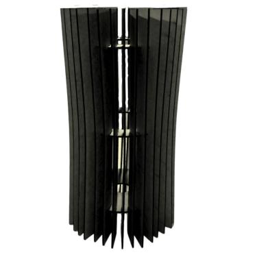 Imagem de Abajur Monalisa De Mesa Preto Tamanho Kit Com 2 40x20cm E 20x20cm