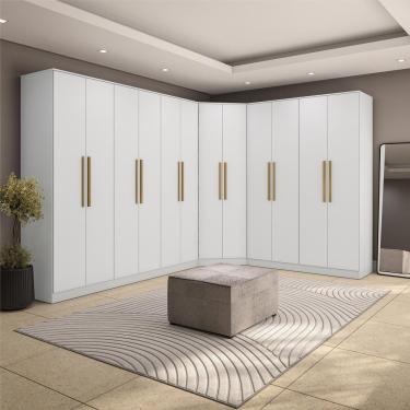 Imagem de Quarto Modulado Kappesberg Adapt Branco 12 Portas 342cm X 263cm