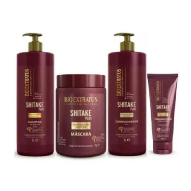 Imagem de Bio Extratus Shitake Plus (Shampoo+Condicionador 1L+Mascara 1Kg+Finali