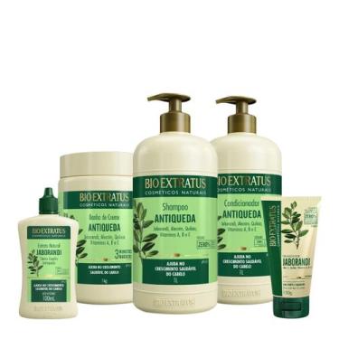 Imagem de Kit Bio Extratus Jaborandi Antiqueda Shampoo Litro Condicionador Másca