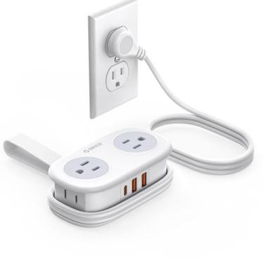 Imagem de Faixa de alimentação ORICO 20W USB-C PD 4 tomadas AC 3 portas USB