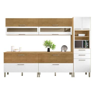 Imagem de Cozinha Modulada Ametista Composição 3 Freijó Supremo Riapdo - Kits Paraná