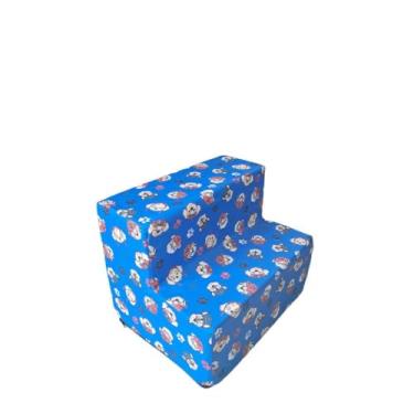 Imagem de ESCADINHA PET PARA CÃES E GATOS DE PEQUENO PORTE 3 DEGRAUS E 2 DEGRAUS - DE ESPUMA - RAMPA