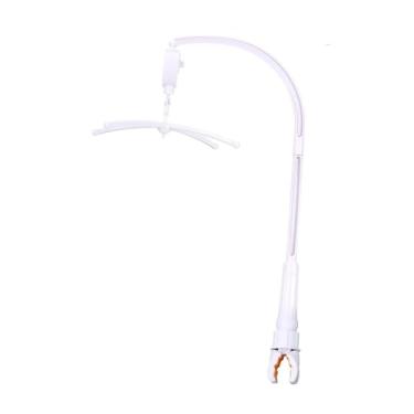 Imagem de menolana Berço infantil móvel cama suporte de sino pingente moderno brinquedo resistente decoração braço pendurado para quarto luz suave